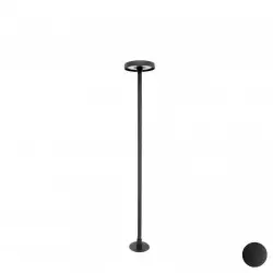 Luminaire de jardin à piquer 80cm, NOIR, tête bombée et effet lumineux blanc chaud 3000K 230V IP65