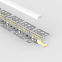 Profilé étroit encastrable  flexible 3D arches & courbes - à enduire pour ruban LED jusqu'à 10 mm - Z01