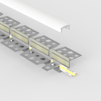Profilé encastrable flexible 3D arches & courbes - à enduire pour ruban LED jusqu'à 13 mm - Z02