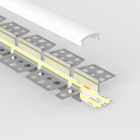 Profilé large encastrable flexible 3D arches & courbes - à enduire pour ruban LED jusqu'à 16 mm - Z03