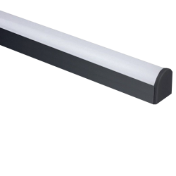 Profilé aluminium noir arrondi pour ruban LED - C24 - CRAFT