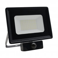 Projecteur LED ultra plat à détecteur orientable - 50W - 230V - Noir - KLINK 50