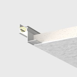 Profilé aluminium à plâtrer pour ruban LED - Diffuseur givré - B02 - CRAFT