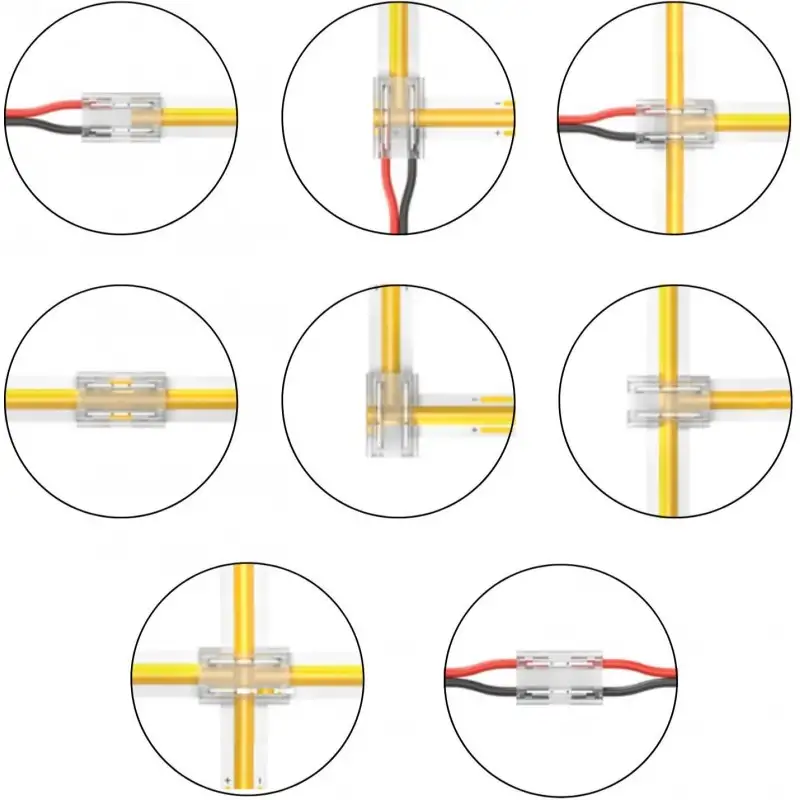 Connecteur 8en1 pour ruban mono 5mm - IP20 - ClipX