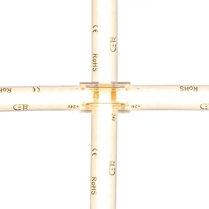 Connecteur 8en1 pour ruban LED mono IP20 10mm sans soudure "ClipX"