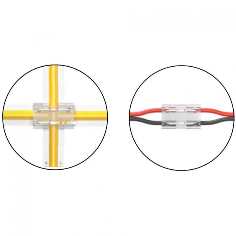 Connecteur 8en1 pour ruban mono 5mm - IP20 - ClipX