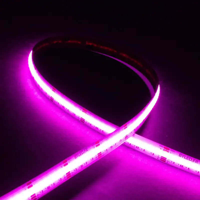 Ruban LED COB RGBW - 18W/m - IP65- 784 LED/m - 24V