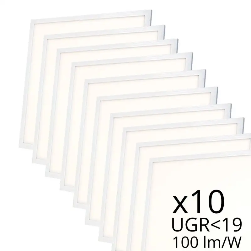 Lot de 10 dalles Panel 600 x 600 - 4000K 230V Backlite – Non dimmable – 40W