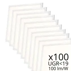 Lot de 100 dalles Panel 600 x 600 – 4000K – 230V – Backlite – High Lumen