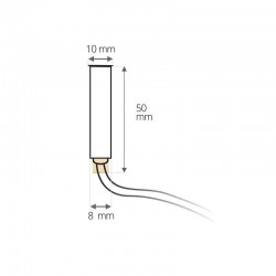 Spot LED encastré de sol blanc jour - rond 10mm - 0,2W - 12V - Inox - QINOX