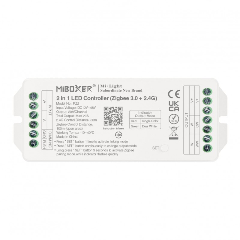 Contrôleur 20A - 2 en 1 - MiBoxer PZ2