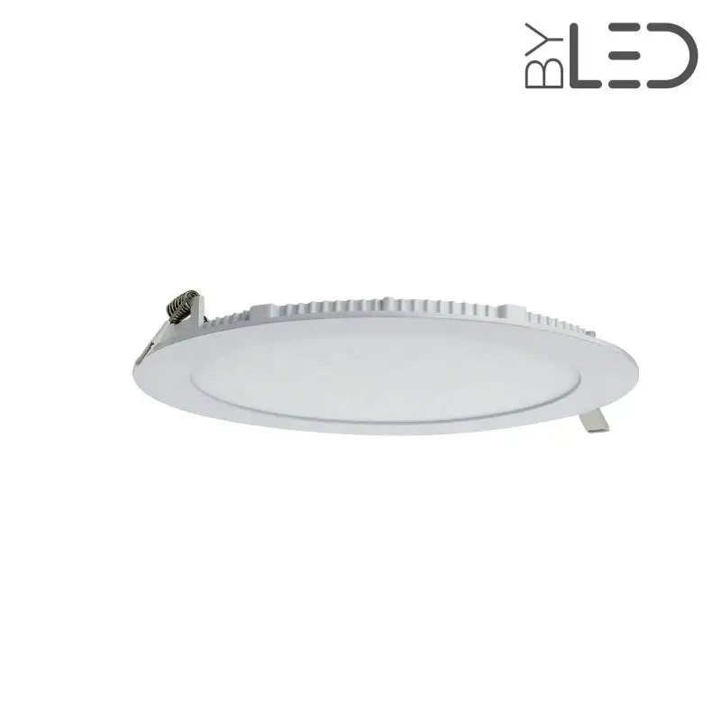 Dalle LED ronde 15 W encastrable - extra plate - SUNNY-15