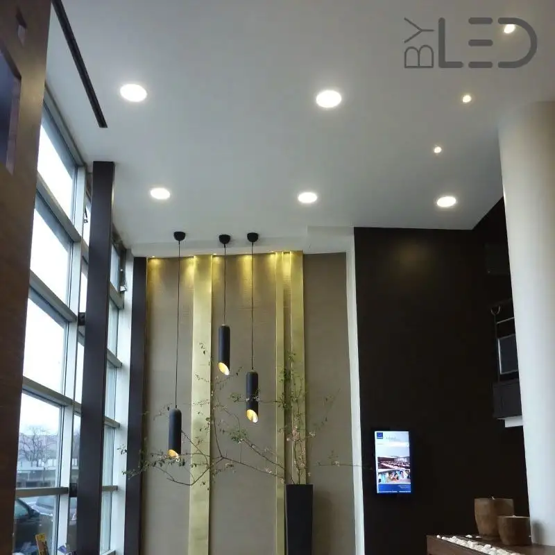 Dalle LED ronde 18 W encastrable - extra plate - SUNNY-18