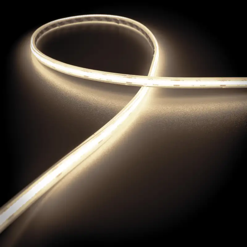 Ruban LED COB Haute efficacité à la coupe - 13W/m - Blanc - 528LED/m - IP68 - 24V