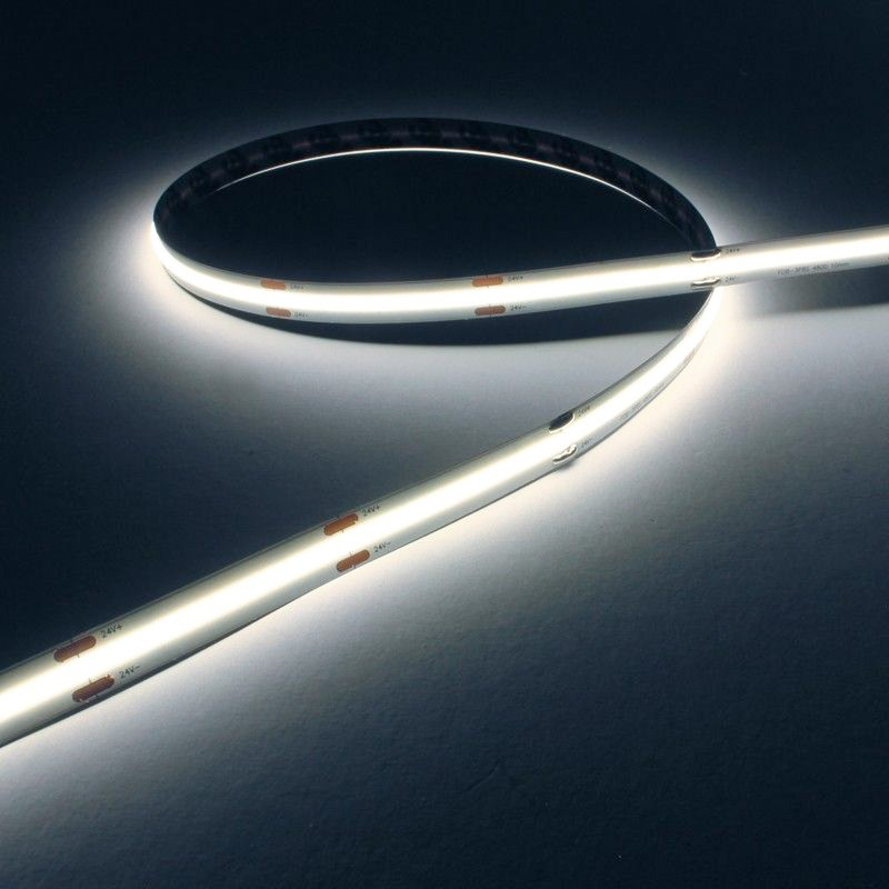 Ruban LED COB Haute efficacité à la coupe - 8W/m - 125 lm/W - Blanc - 320LED/m - IP20 - 24V