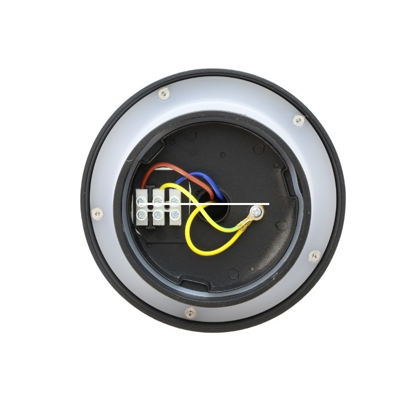 Applique murale, noir, 3000K, 230V, IP65