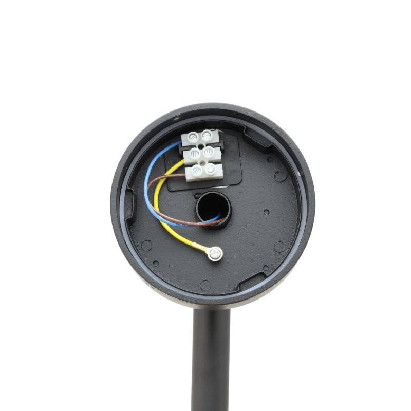 Applique LED extra fine d'extérieur à tête bombée - 7W - noir - Haalö 