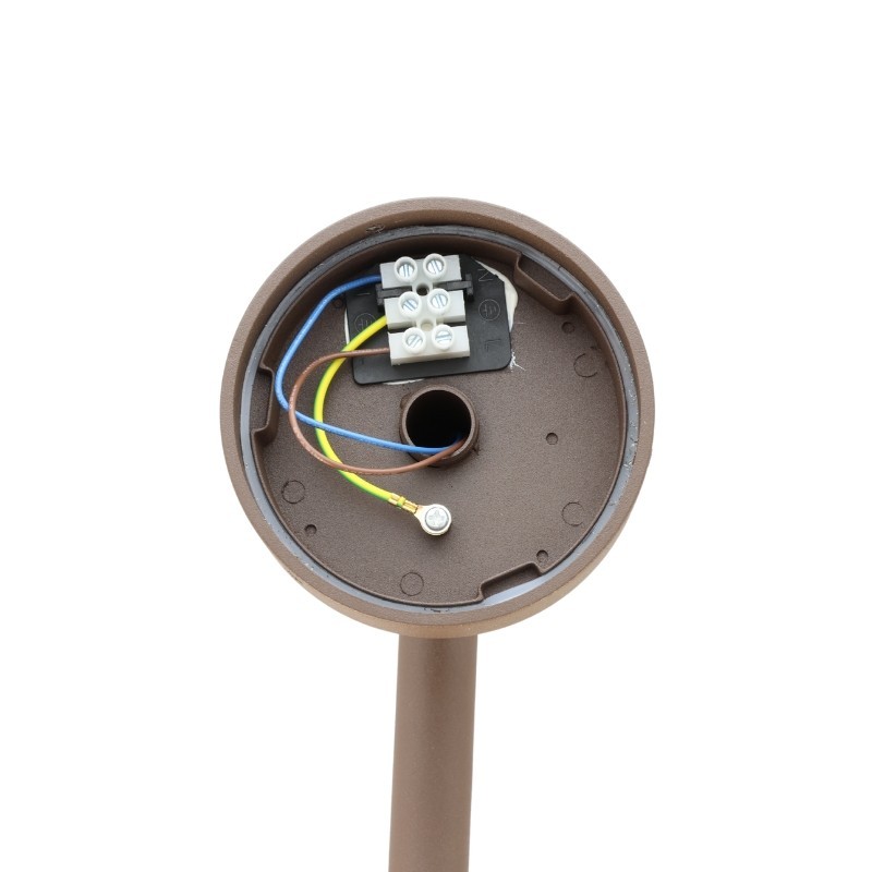 Applique LED extra fine d'extérieur à tête bombée - 7W - chocolat - Haalö 