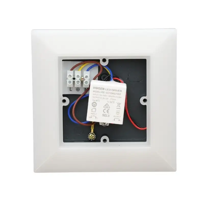 Applique murale carrée - Anthracite - IP54 - 10W - Blanc - PURES-C