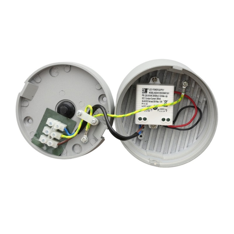 Spot downlight en applique étanche 7W - Gris clair - STACK