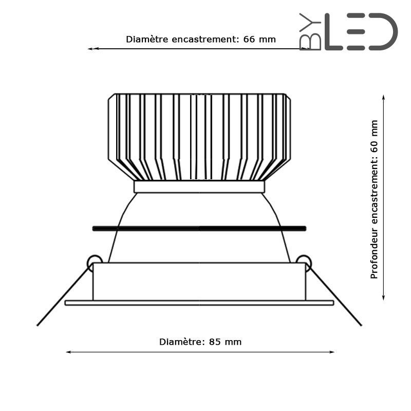 Spot LED encastrable 5W - Cobra 5