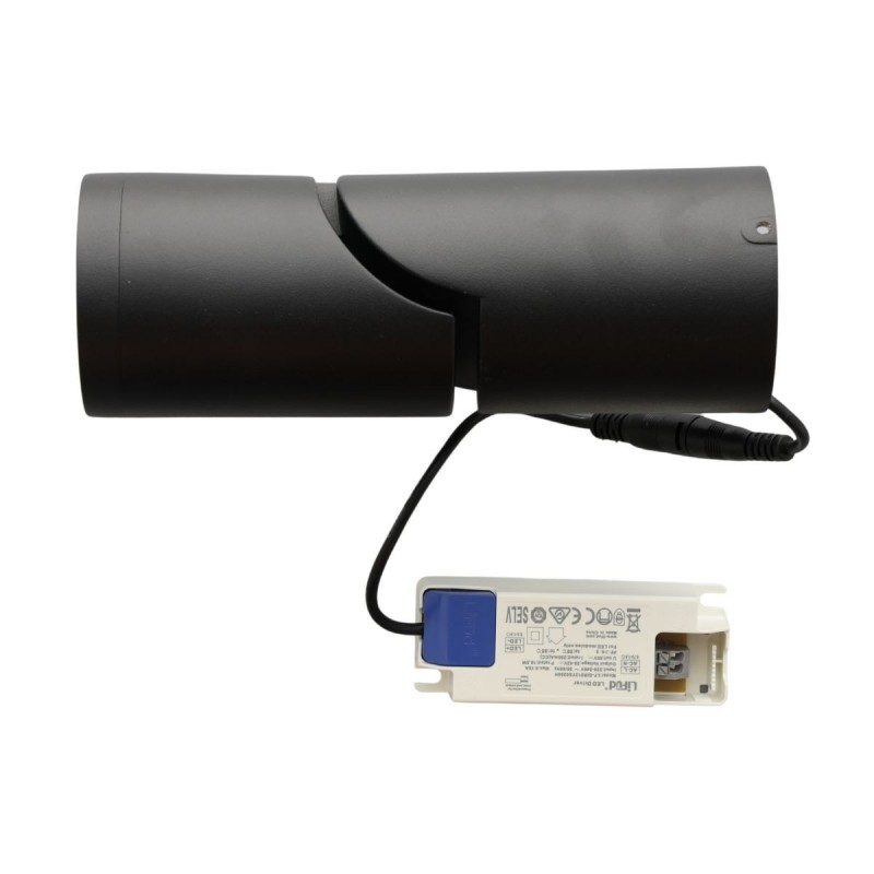 Applique à angle ajustable à 90° - Noir Sablé - Watch