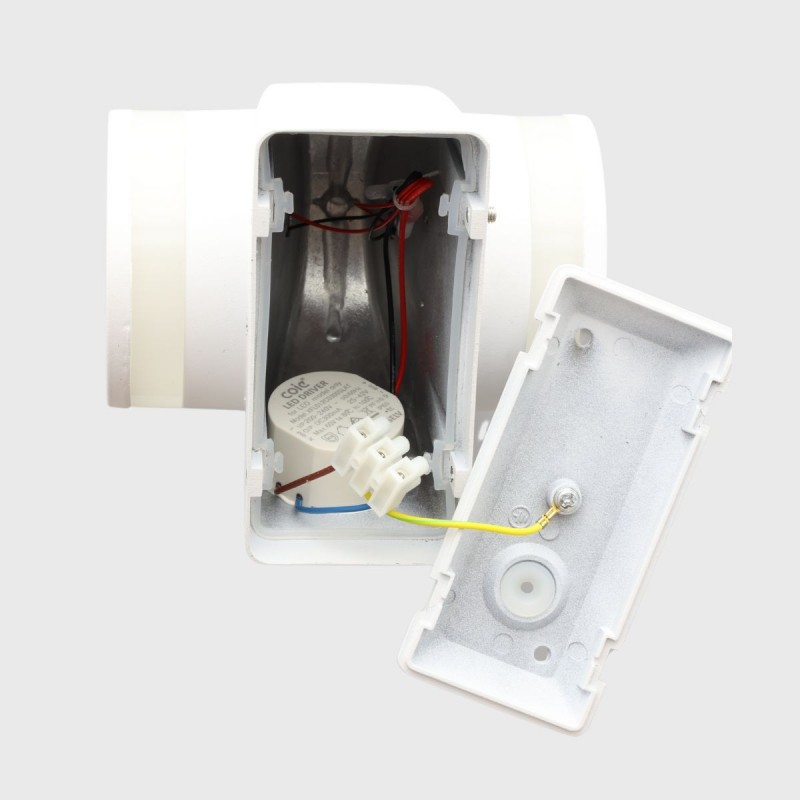 Applique LED murale double sens + anneaux - 6+6W - Blanche - Storm