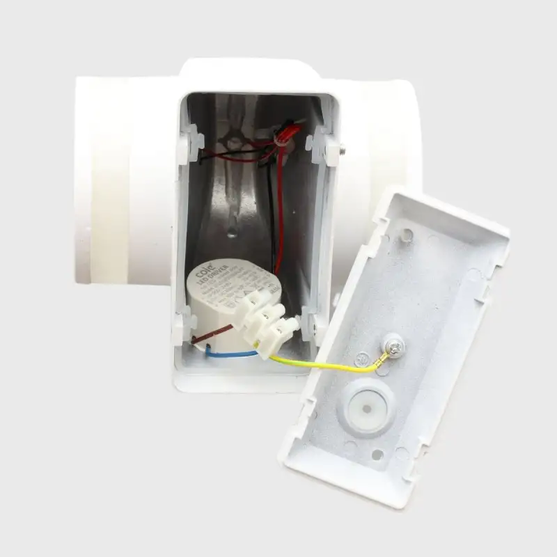 Applique LED murale double sens + anneaux - 6+6W - Blanche - Storm