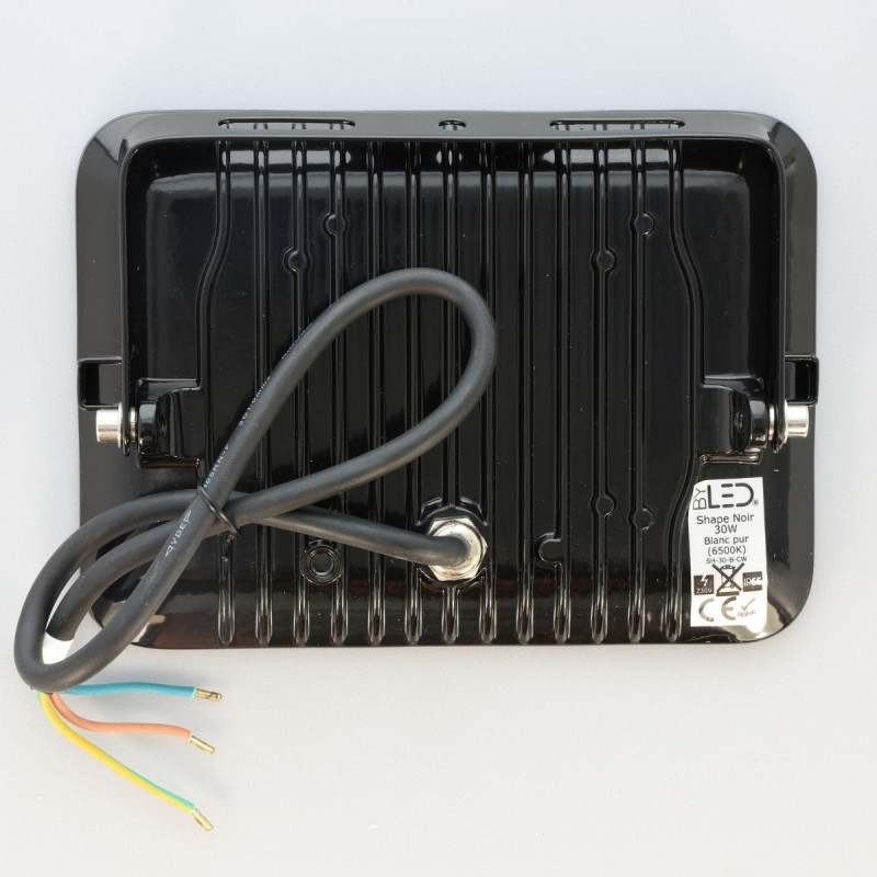 Shape – Projecteur LED ultra plat 50W Noir - 230V - extérieur/intérieur