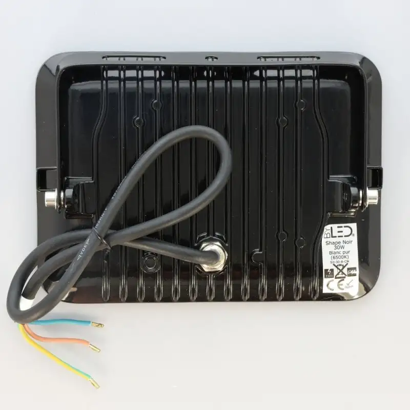 Shape – Projecteur LED ultra plat 30W Noir - 230V - extérieur/intérieur