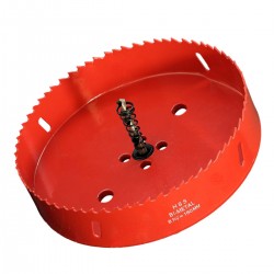Scie cloche 160mm HSS Bi-métal M42 à ressort d'évacuation / Trépan 160mm de qualité professionnelle