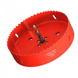 Scie cloche 150mm HSS Bi-métal M42 à ressort d'évacuation / Trépan 150mm de qualité professionnelle