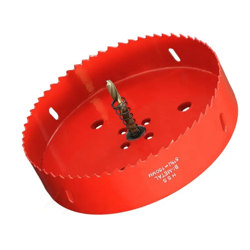 Scie cloche 150mm HSS Bi-métal M42 à ressort d'évacuation / Trépan 150mm de qualité professionnelle