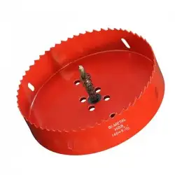 Scie cloche 145mm HSS Bi-métal M42 à ressort d'évacuation / Trépan 145mm de qualité professionnelle