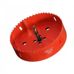 Scie cloche 135mm HSS Bi-métal M42 à ressort d'évacuation / Trépan 135mm de qualité professionnelle