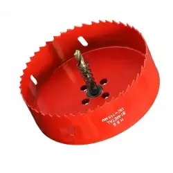 Scie cloche 115mm HSS Bi-métal M42 à ressort d'évacuation / Trépan 115mm de qualité professionnelle