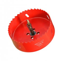 Scie cloche 105mm HSS Bi-métal M42 à ressort d'évacuation / Trépan 105mm de qualité professionnelle