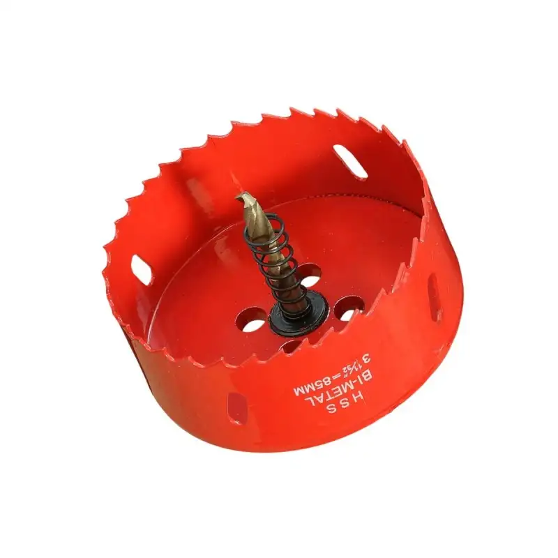 Scie cloche 85mm HSS Bi-métal M42 à ressort d'évacuation / Trépan 85mm de qualité professionnelle