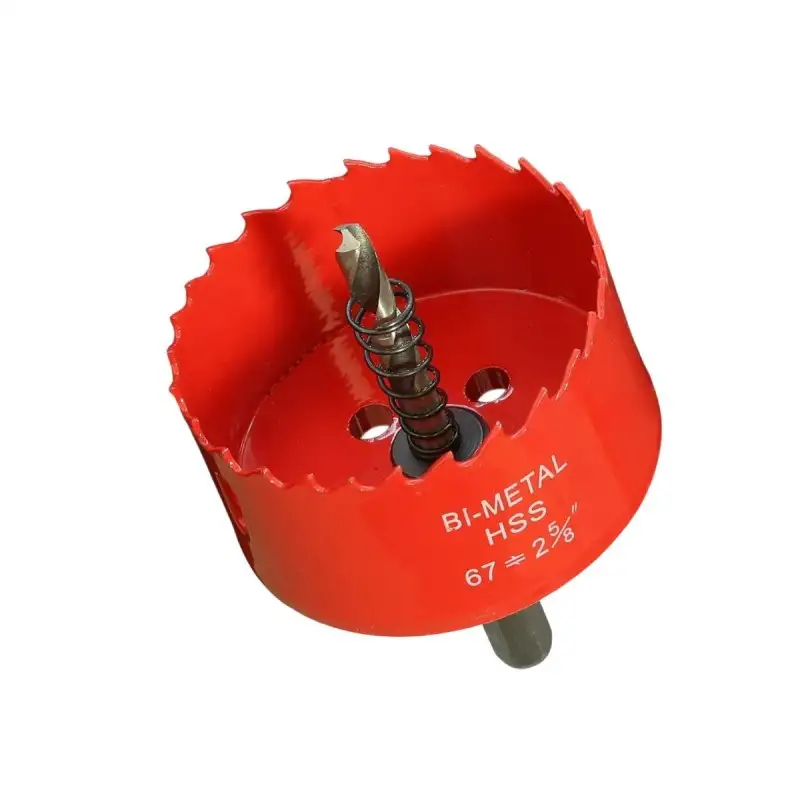 Scie cloche 67mm HSS Bi-métal M42 à ressort d'évacuation / Trépan 67mm de qualité professionnelle