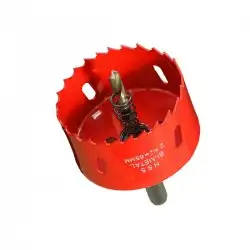 Scie cloche 65mm HSS Bi-métal M42 à ressort d'évacuation / Trépan 65mm de qualité professionnelle