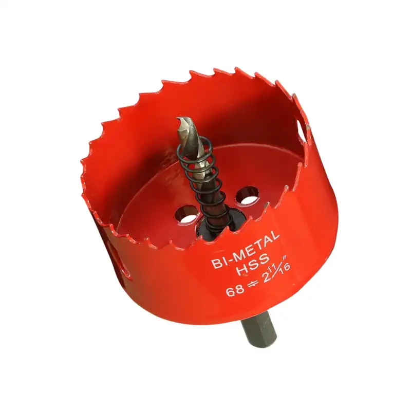 Scie cloche 68mm HSS Bi-métal M42 à ressort d'évacuation / Trépan de qualité professionnelle 68mm
