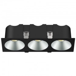RV - Spot LED encastré carré noir 21W, couleurs au choix - Miror