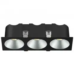 RV - Spot LED encastré carré noir 21W, couleurs au choix - Miror