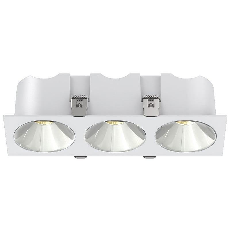 RV - Spot LED encastré carré noir 21W, couleurs au choix - Miror