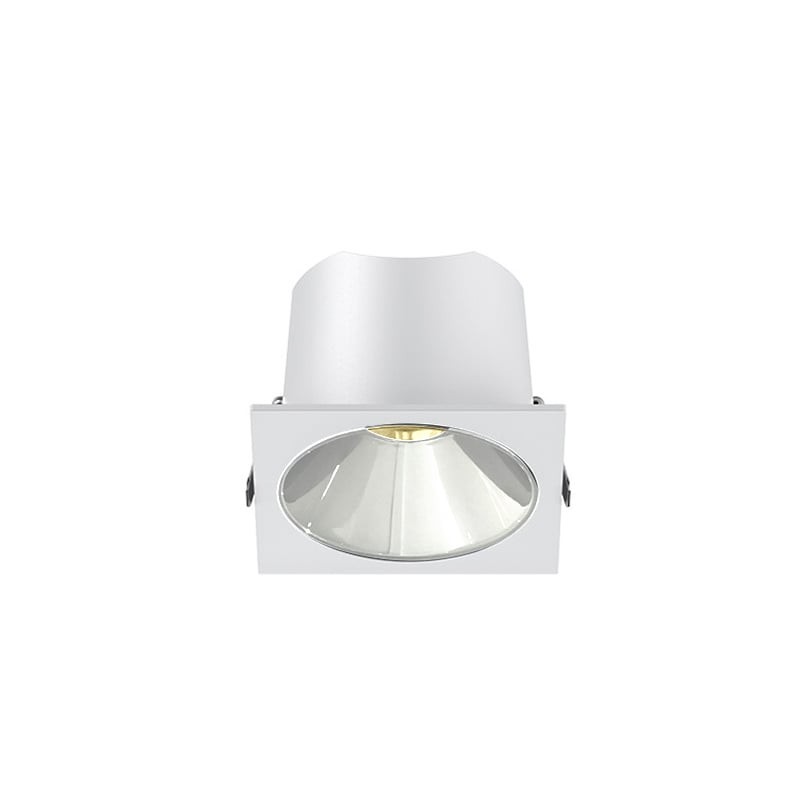 Spot LED encastré carré blanc 7W, couleurs au choix - Miror