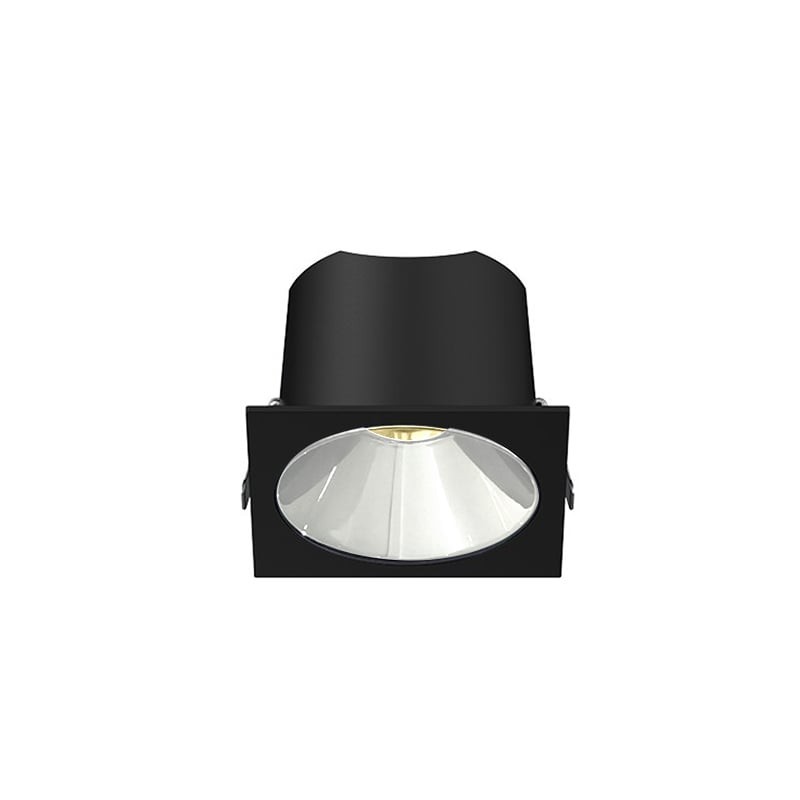 Spot LED encastré carré noir 7W, couleurs au choix - Miror
