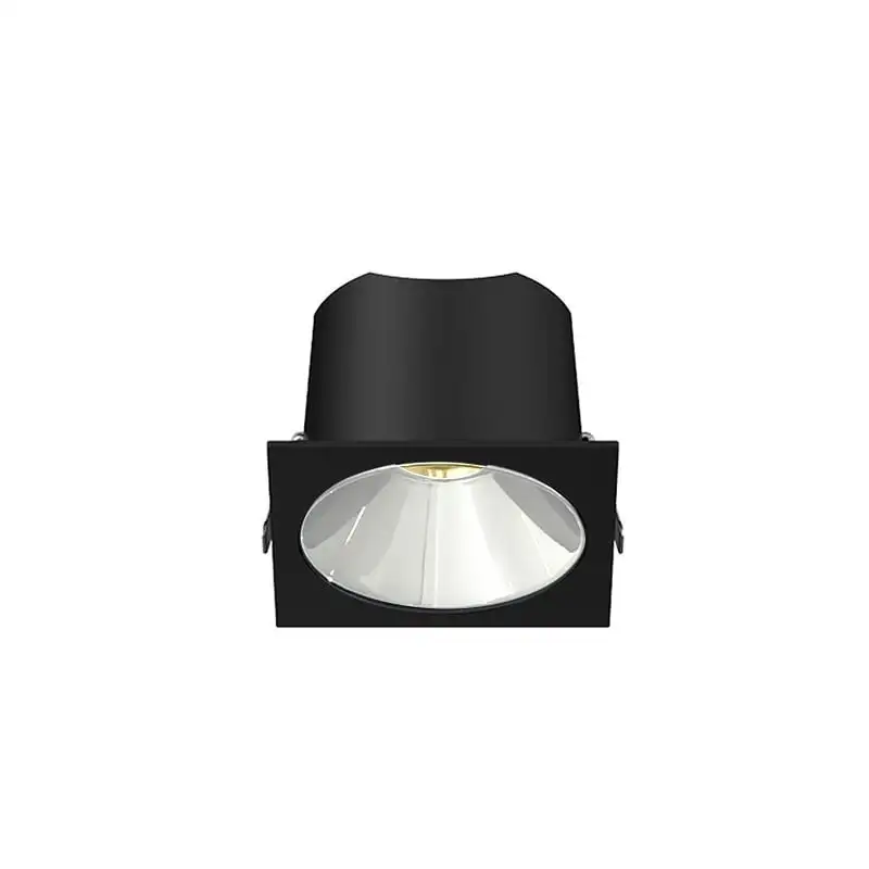 Spot LED encastré carré noir 7W, couleurs au choix - Miror