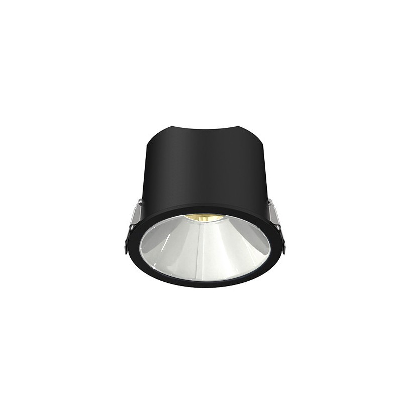 Spot LED encastré rond noir 7W, couleurs au choix - Miror