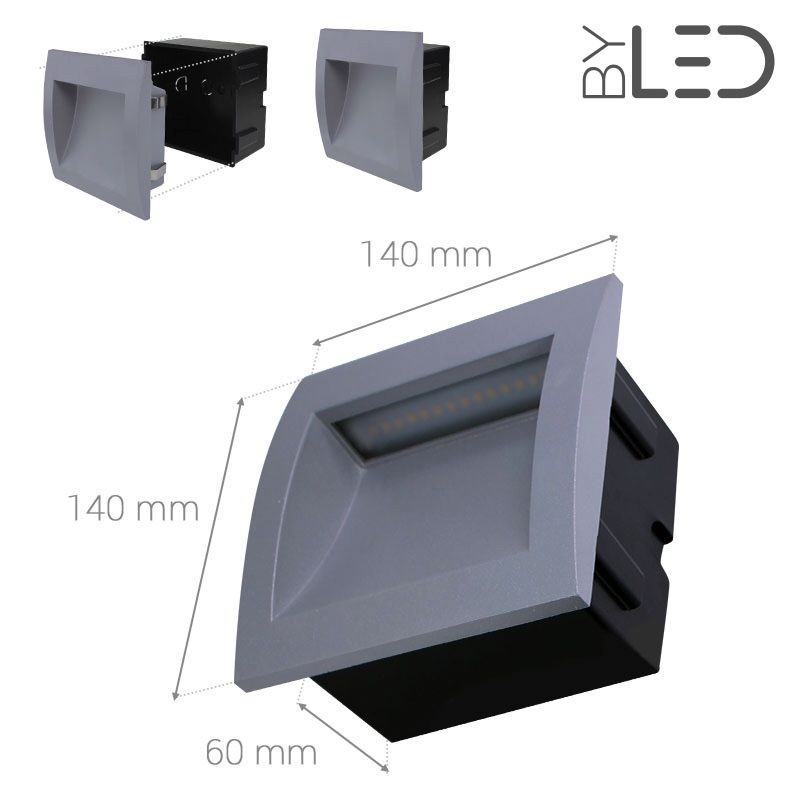 Spot encastré mural LED étanche - 230V - QUARK-40