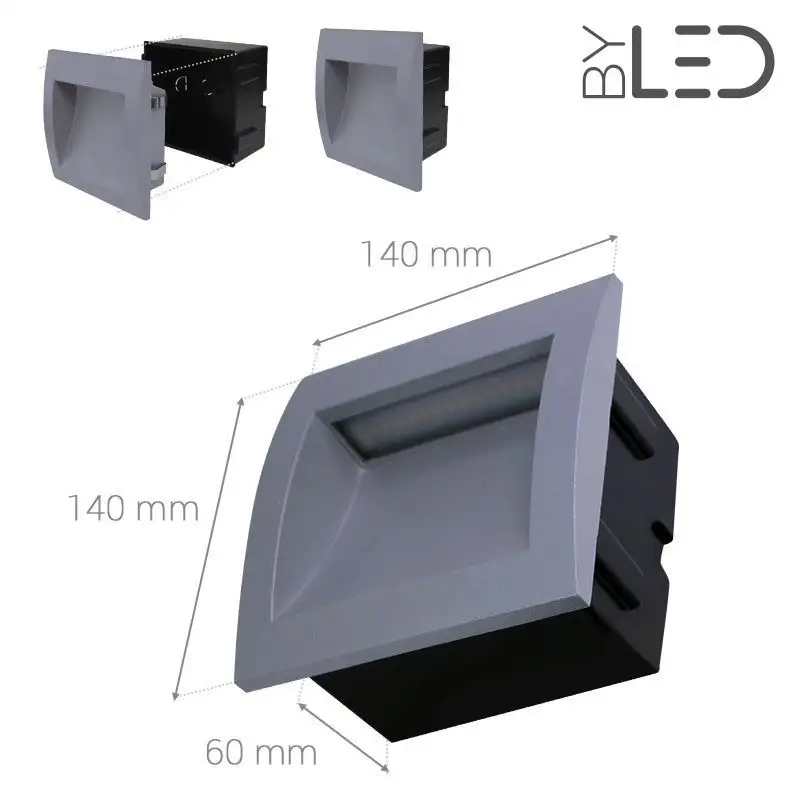 Spot encastré mural LED étanche - 230V - QUARK-40